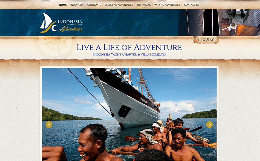 bali web design : Indonesia Yacht Adventures 
