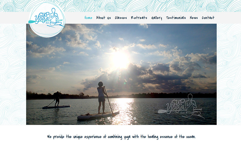 bali web design : Stand Up Paddle Yoga Bali 
