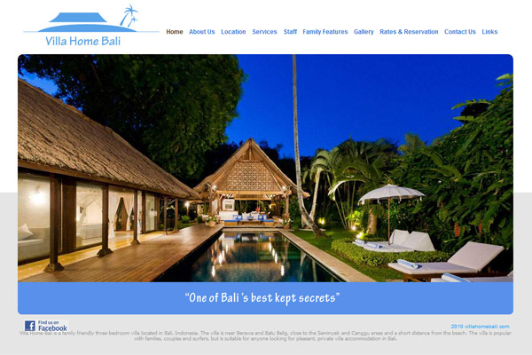 villa home bali  fabulous design  Bali webdesign  Bali Logo Design
