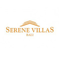Serene villas : villa logo : logo design : bali logo design